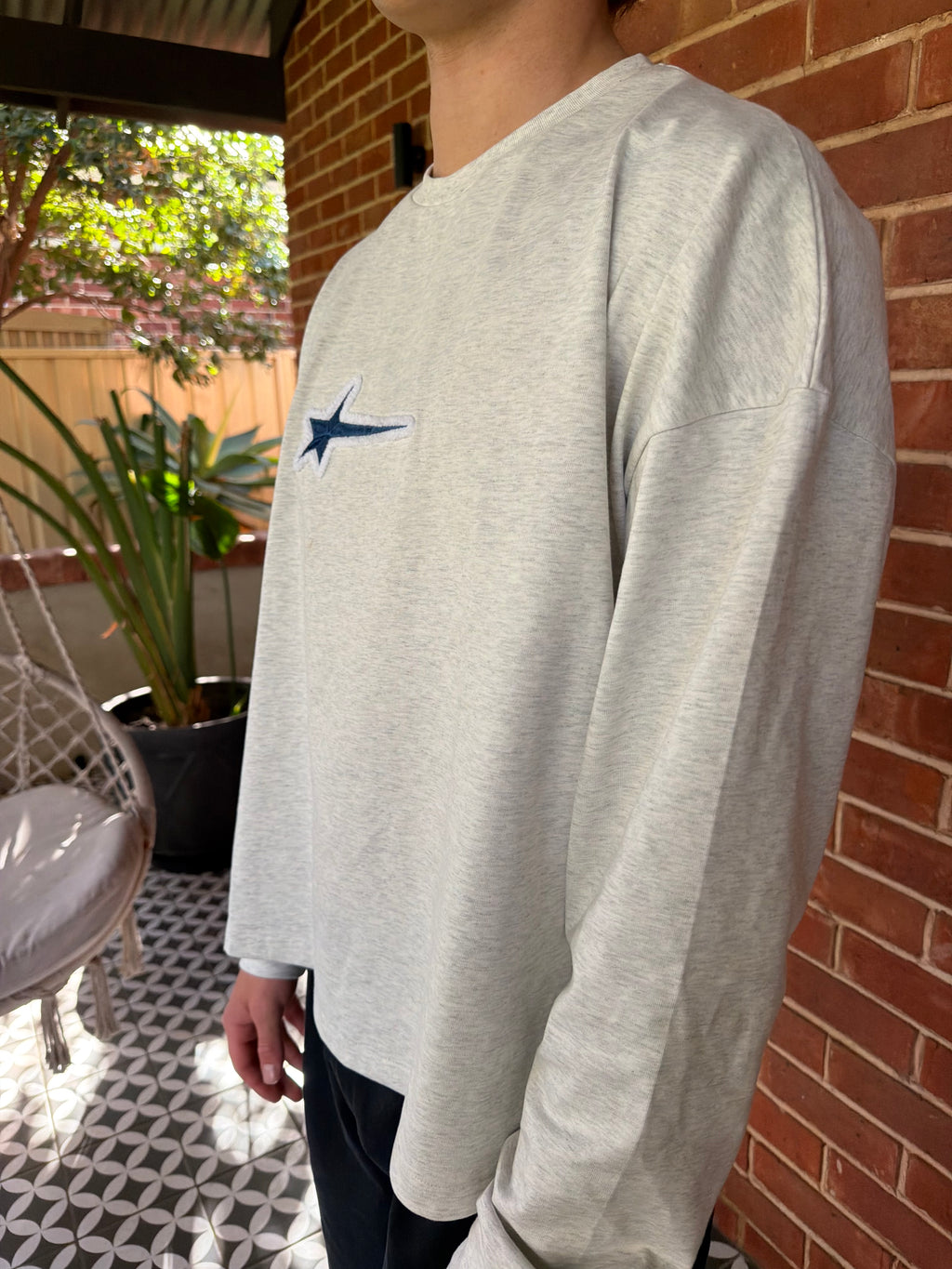 Grey Long Sleeve Tee