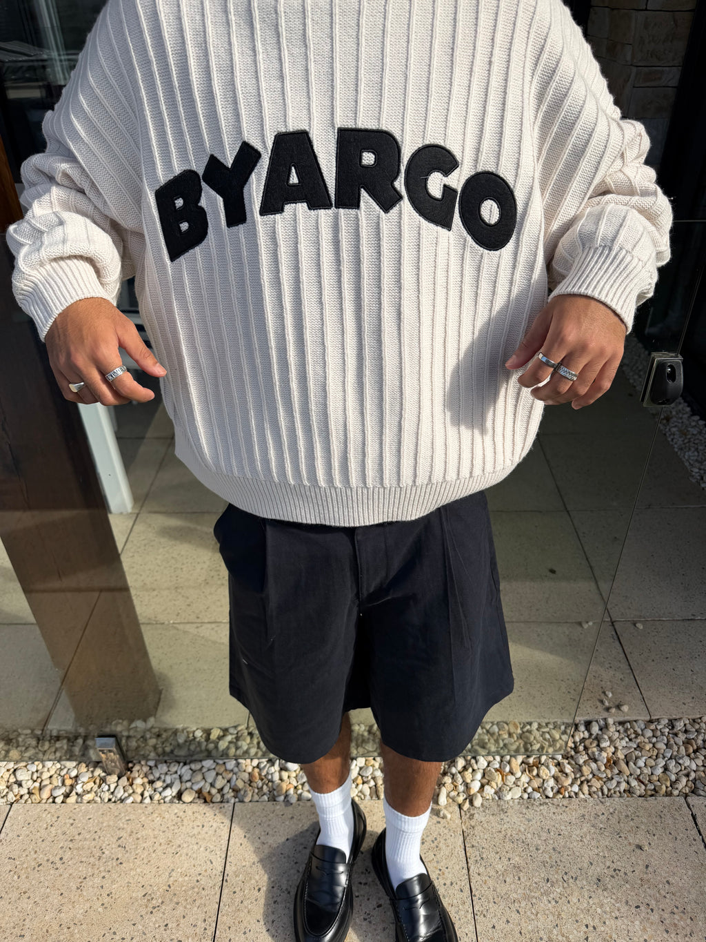 Cream knit