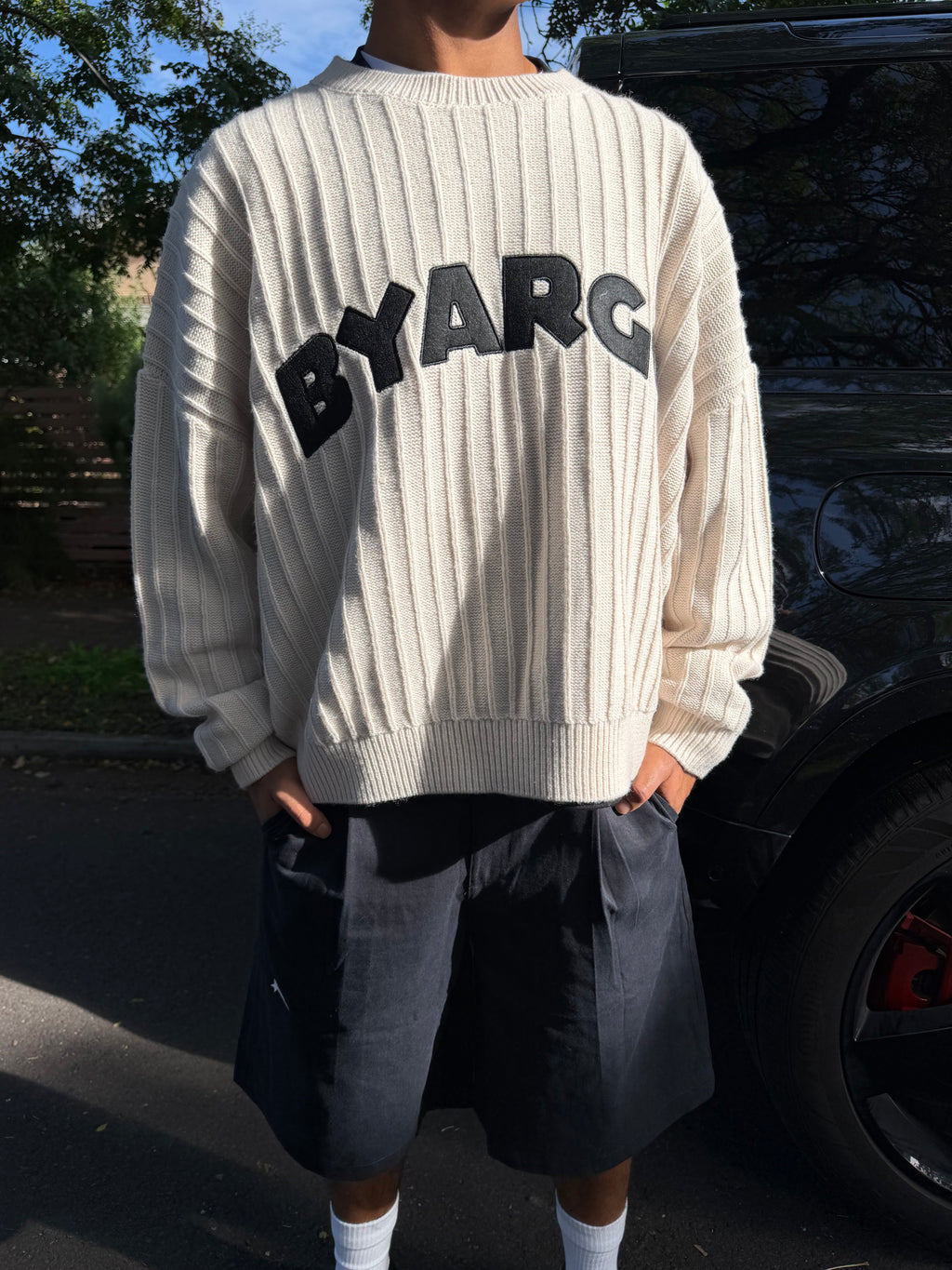 Cream knit