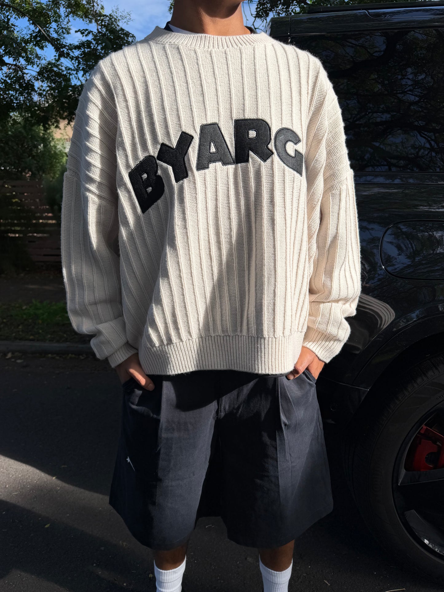 Cream knit