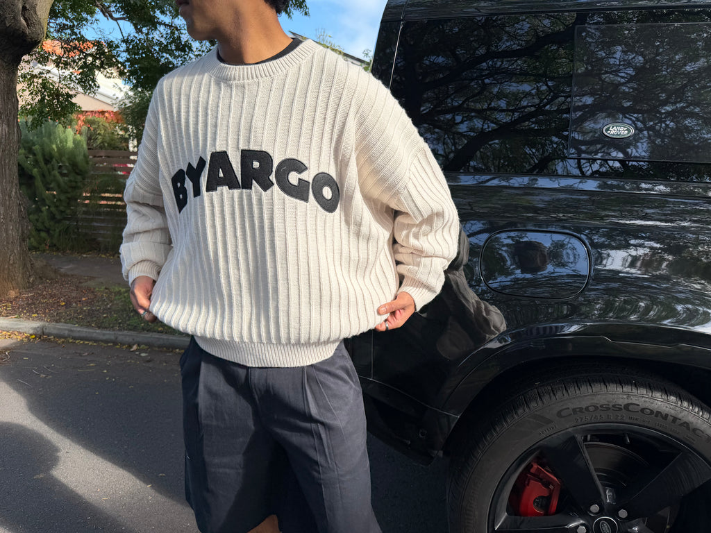 Cream knit