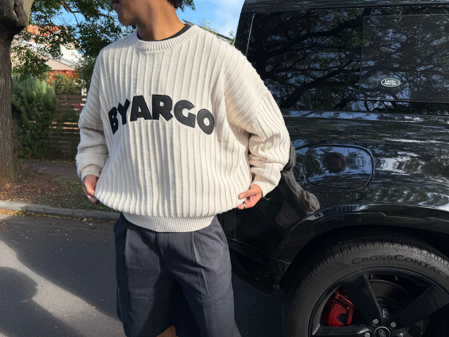 Cream knit